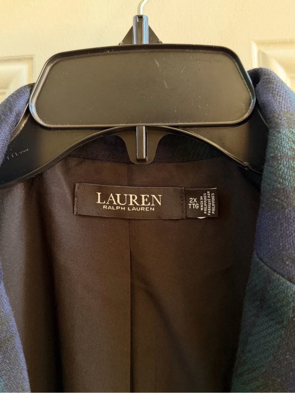 Ralph Lauren Blackwatch Plaid Blazer in Navy and Green - Picture 2 of 3
